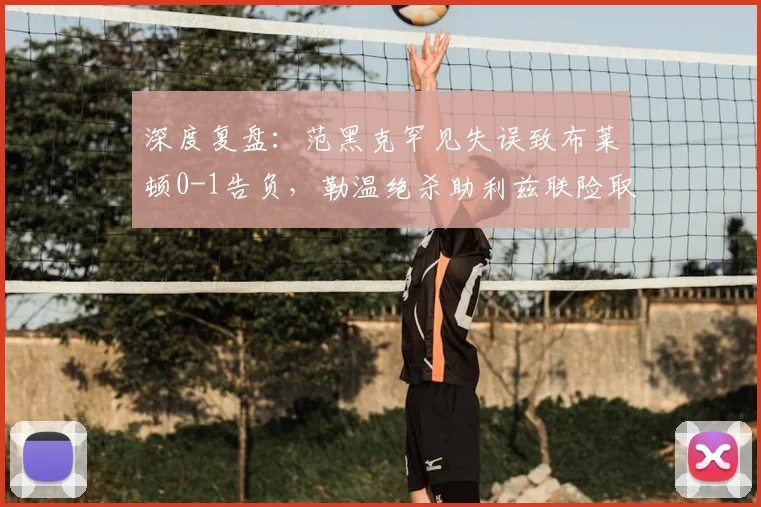 深度复盘：范黑克罕见失误致布莱顿0-1告负，勒温绝杀助利兹联险取关键三分