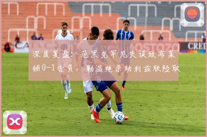 深度复盘:范黑克罕见失误致布莱顿0-1告负,勒温绝杀助利兹联险取关键三分